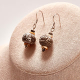 Earrings Comprised of Pre-Columbian Whorls // c. 800-1500 AD