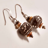 Earrings Comprised of Pre-Columbian Whorls // c. 800-1500 AD