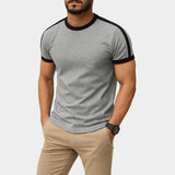 Crewneck Short-Sleeve Ringer T-Shirt