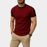 Crewneck Short-Sleeve Ringer T-Shirt