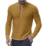 Striped Long-Sleeve Henley
