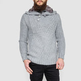 Half-Button Cable-Knit Sweater