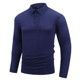Ribbed Long-Sleeve Quarter-Zip Polo