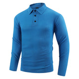 Ribbed Long-Sleeve Quarter-Zip Polo