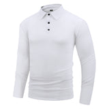 Ribbed Long-Sleeve Quarter-Zip Polo