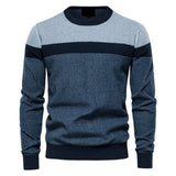 Crewneck Monochrome Block Sweater