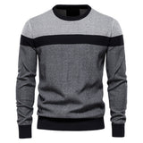 Crewneck Monochrome Block Sweater