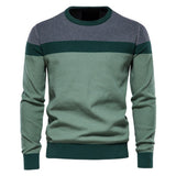 Crewneck Monochrome Block Sweater