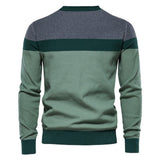 Crewneck Monochrome Block Sweater