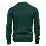 Diamond-Knit Zip-Up Cardigan