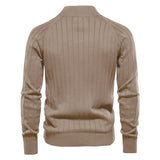Diamond-Knit Zip-Up Cardigan