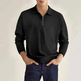 Slim Long-Sleeve Quarter-Zip Polo