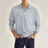 Slim Long-Sleeve Quarter-Zip Polo