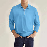 Slim Long-Sleeve Quarter-Zip Polo