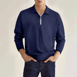 Slim Long-Sleeve Quarter-Zip Polo