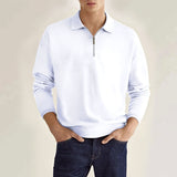 Slim Long-Sleeve Quarter-Zip Polo