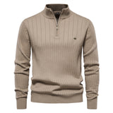 Striped Quarter-Zip Pullover