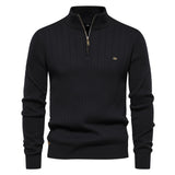 Striped Quarter-Zip Pullover