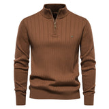 Striped Quarter-Zip Pullover