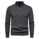 Striped Quarter-Zip Pullover