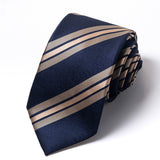 Formal Men's Necktie // Navy Gold Regal