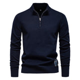 Solid Zip-Up Pullover