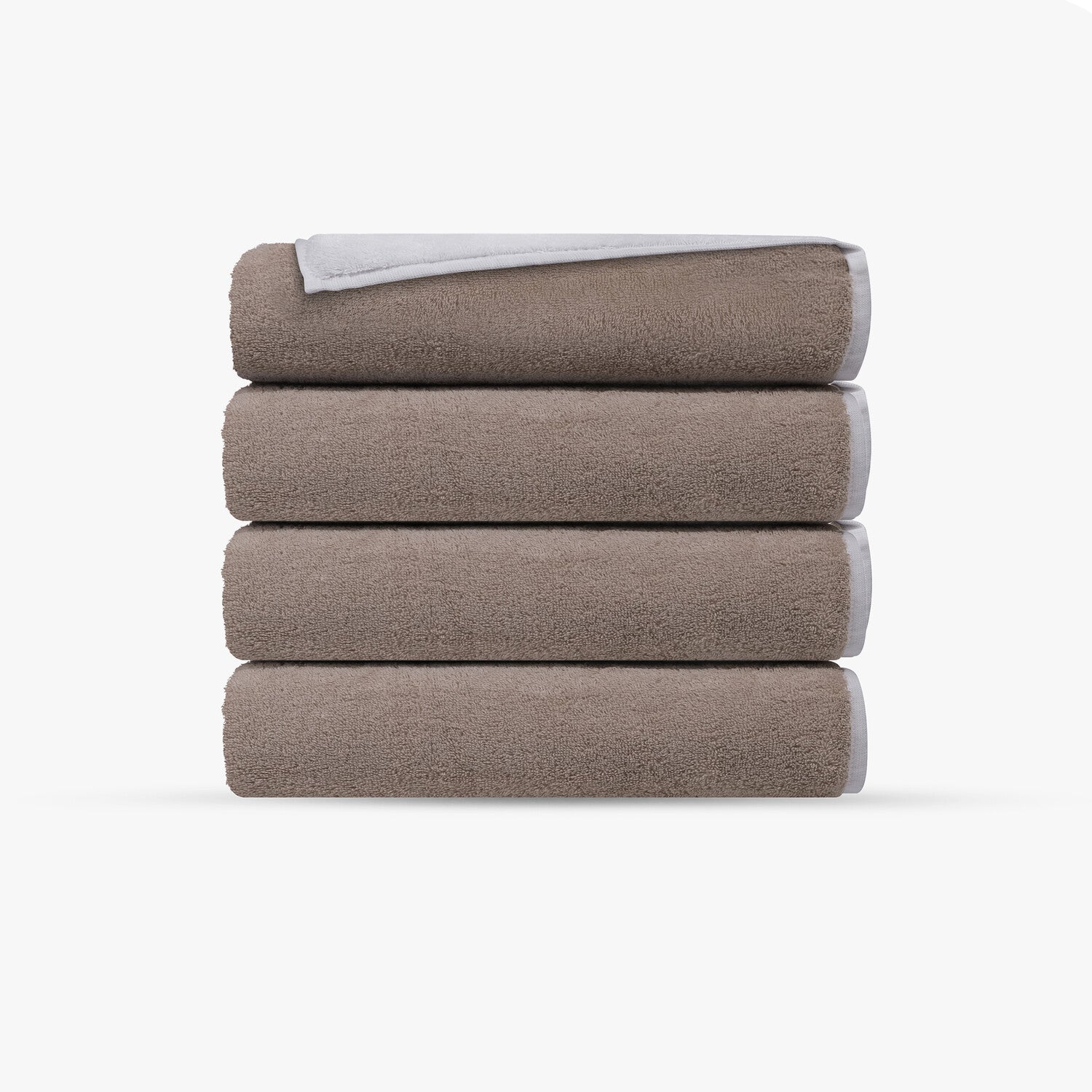 Double Face 4 Pieces Turkish Hand Towels Set