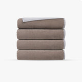 Double Face 4 Pieces Turkish Hand Towels Set