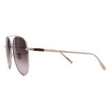 Men's // Ferragamo SF308S 703 Aviator Sunglasses // Gold + Brown Gradient