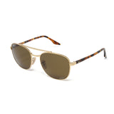 Ray Ban Men's RB3688-001AN Aviator Metal Polarized - 55mm Sunglasses // Gold