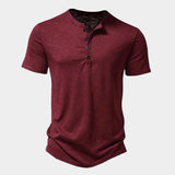 Solid Short-Sleeve Henley