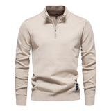 Solid Zip-Up Pullover