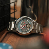 Thomas Earnshaw Baron Grand Date Calendar Open Heart Automatic // ES-8187-44