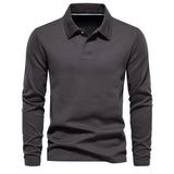 Solid Long-Sleeve Polo