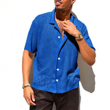 Waffle Knit Button-Down Shirt