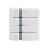 Contrast Border // Wash Towels // Set of 4