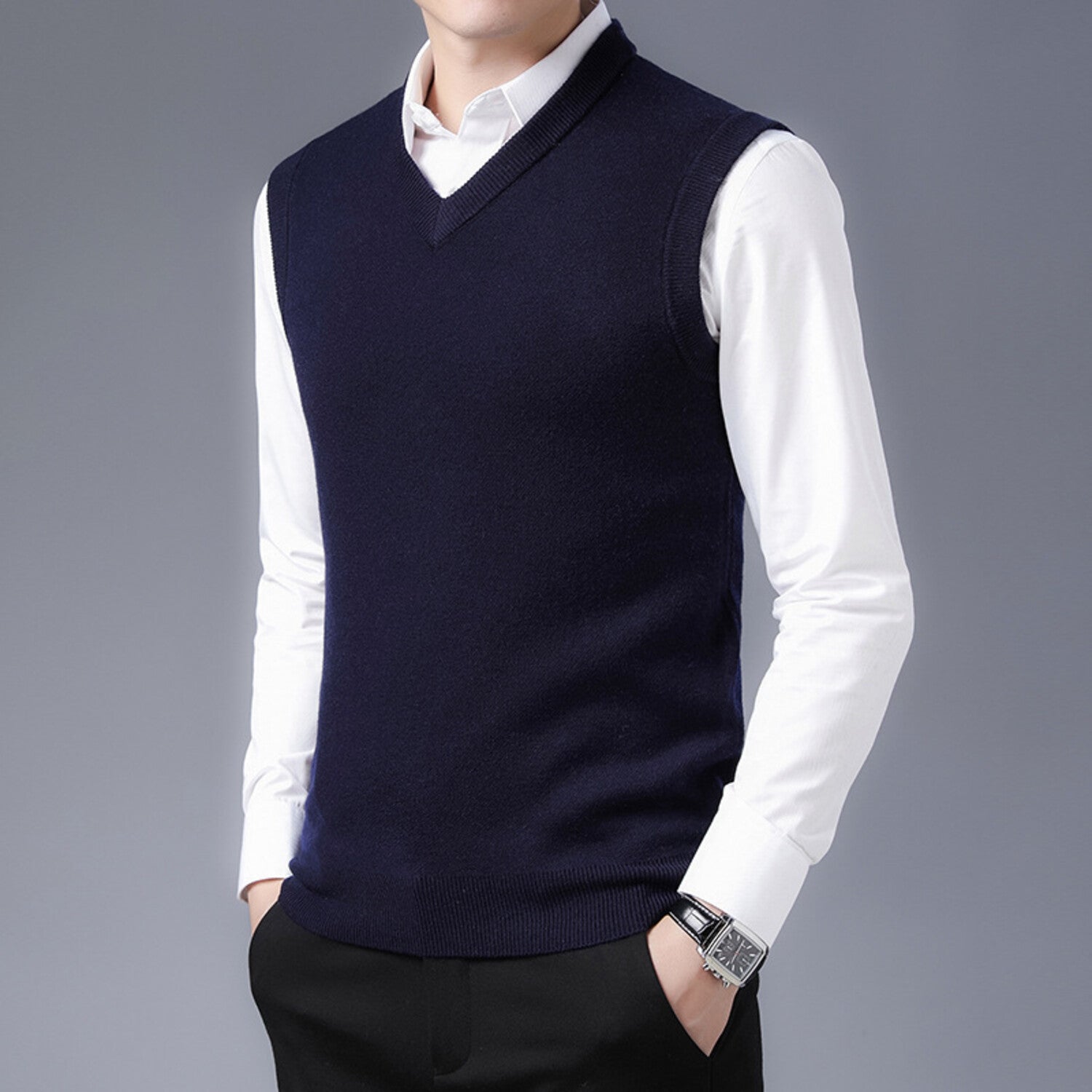 V-Neck Solid Vest