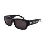 Balenciaga // Men's // BB0261SA 001 Square Sunglasses // Black + Grey Lenses