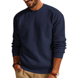 Crewneck Waffle Pullover