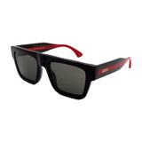 Gucci // Men's // GG1868S 001 Square Sunglasses // Black Red Green + Gray Lenses