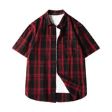 Glen Check Short-Sleeve Button-Up