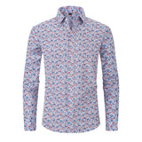 Printed Flowers Long-Sleeve Button-Up