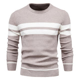 Crewneck Double Striped Sweater