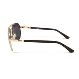Revo Men's // Raconteur Gold Aviator Metal Polarized Sunglasses // Gold + Graphite