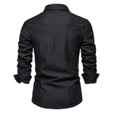 Denim Long-Sleeve Button-Up Field Shirt