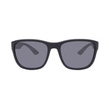 Men's // Prada Sport PS01US UFK5L0 Square Sunglasses // Grey Rubber + Grey Mirror Black Lenses