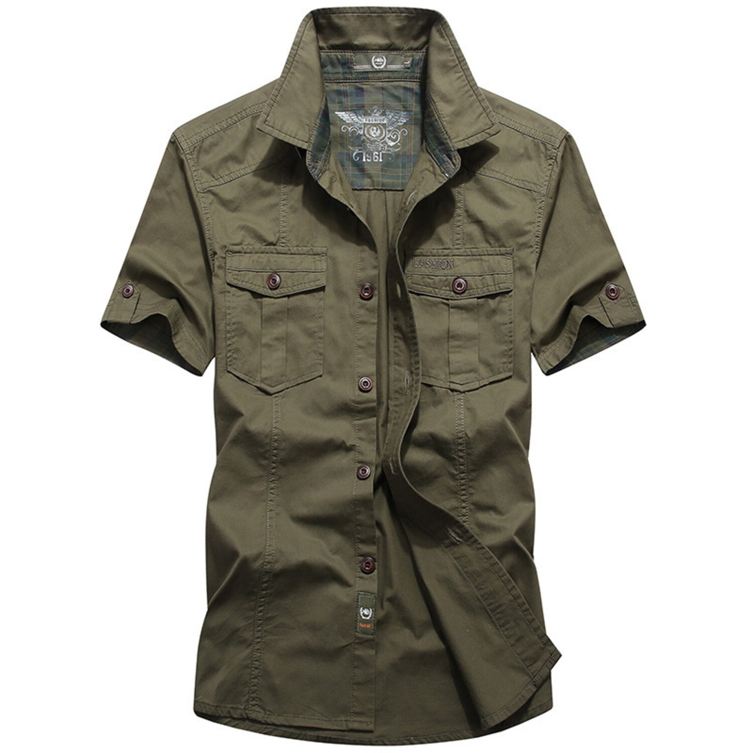 Tactical Cotton Button-Up