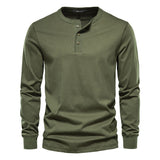 Solid Long-Sleeve Henley