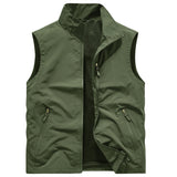 Mock Neck Zip-Up Vest