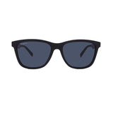 Men's // Ferragamo SF998S 002 Square Sunglasses // Matte Black + Blue